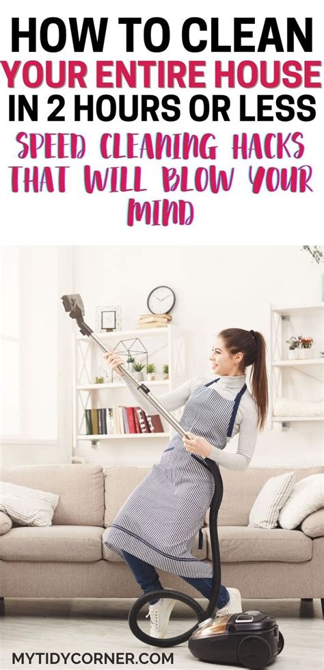 How To Clean Your House Like A Pro In 2 Hours Speed Cleaning Hacks
