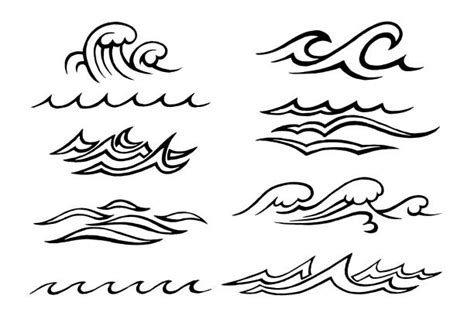 Best Drawing Of The Tidal Wave Illustrations Royalty Free Vector