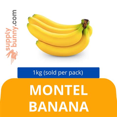 Banana Montel Sold Per Kg Alcofresh Pisang Montel — Horeca Suppliers