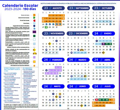 Este Es El Calendario Escolar 2023 2024 De Guanajuato El Buen Ciudadano