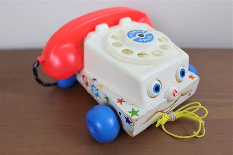 Vintage 1961 Fisher Price Chatter Toy Phone Pull Toy With Etsy