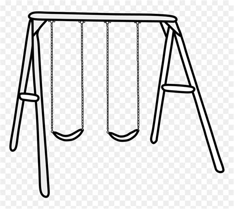 Transparent Swing Set Png Swing Clipart Black And White Png Download