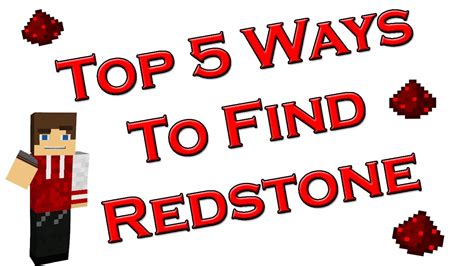 Top 5 Ways To Find Redstone In Minecraft YouTube