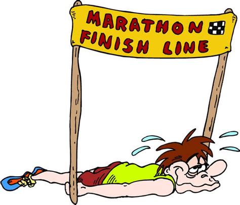 Marathon Finish Line Cartoon Finish Line Marathon Running Inspiration
