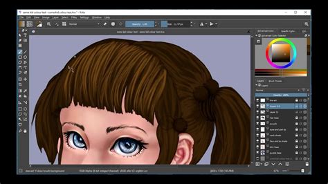 Krita Hair Tutorial How To Clean Up Your Sketches Goimages World