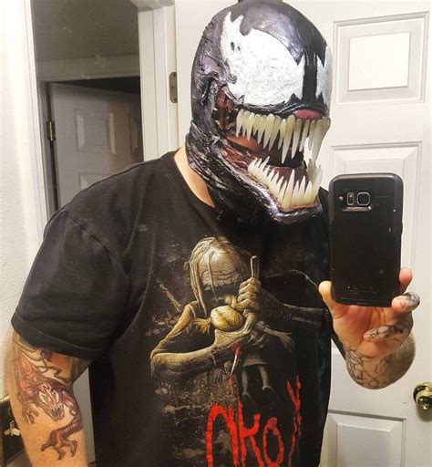 Ultimate Venom Mask With Moving Jaw By Symbiote X On