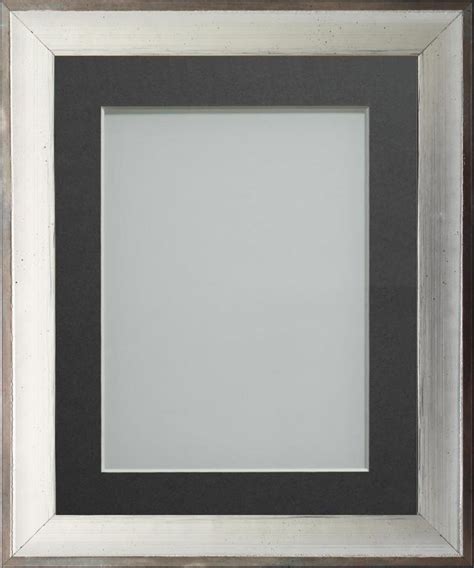 Newbury Silver 24x16 Frame With Grey Mount Cut For Image Size