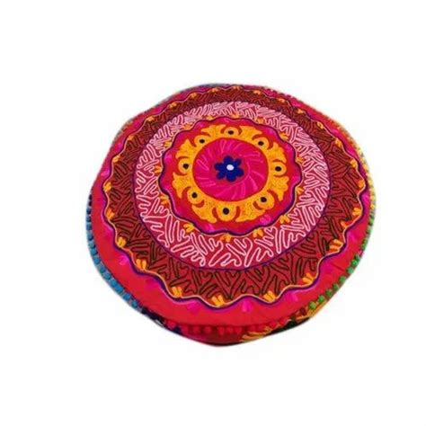 Indian Traditional Home Decorative Ottoman Handmade Pouf Cushion Covers