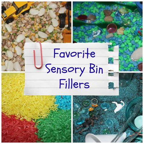 Favorite Sensory Bin Fillers Sensory Tubs Sensory Boxes Sensory Play