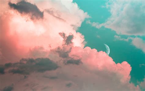 Support us by sharing the content, upvoting wallpapers on the page or sending your own. Download wallpaper 3840x2400 clouds, sky, moon, porous ...