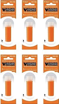 PILOT Lot De 6 Recharges Pour V BOARD MASTER Couleur Orange Amazon Fr Fournitures De Bureau