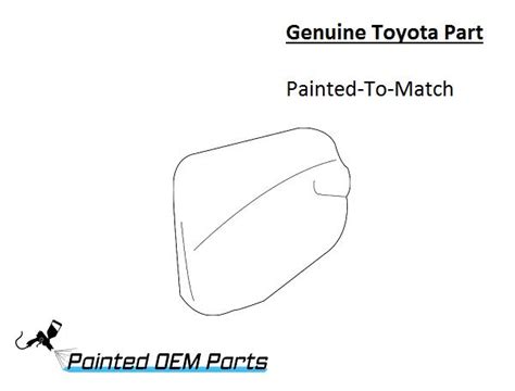 Painted 2005 2015 Toyota Tacoma Fuel Door Genuine Oem