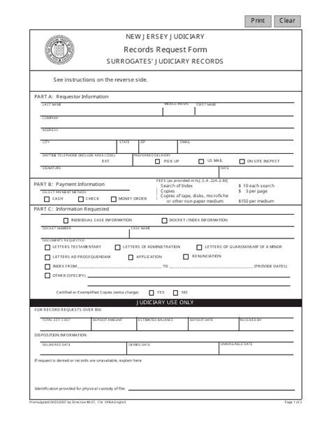Request For Surrogate S Court Action Fillable Form Printable Forms