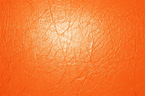Bright Orange Leather Texture Picture Free Photograph Photos Public