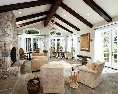 Traditional Living Room Exposed Beams Design Pictures Remodel Decor And Ideas Beautiful