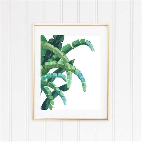 4 Tropical Wall Art Leaf Prints Shelby Dillon Studio