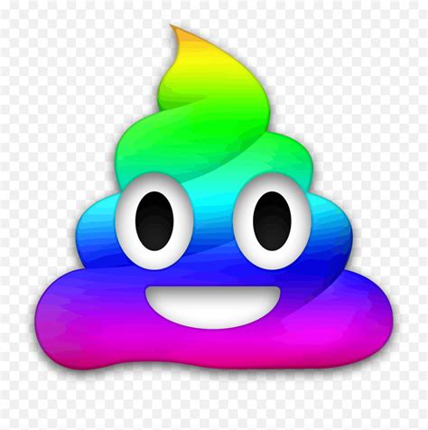Galaxy Poop Emoji Wallpaper Rainbow Poop Emoji Pngcave Emoji Free