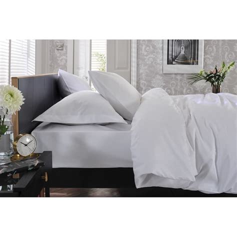 800tc Super King Duvet Cover Set White Brandalley