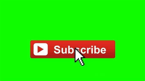 Download High Quality Youtube Subscribe Button Clipart Green Screen