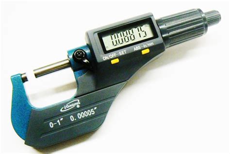 Igaging 0 1 Digital Electronic Micrometer Wlarge Display Inchmetric