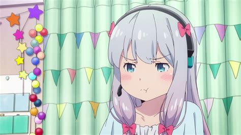Desktop Wallpaper Izumi Sagiri Angry Anime Girl White