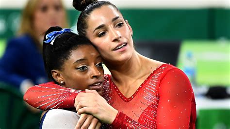 Simone Biles Wins The Womens All Around Olympic Gold Medal La Times