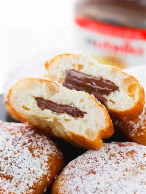 Nutella Filled Donuts Recipe Dine Dream Discover