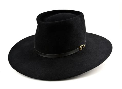 Bolero Hat The Centaur Black Fur Felt Wide Brim Hat Men Women