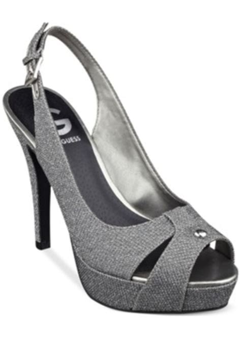 Guess G By Guess Womens Cathy Slingback Platform Pumps Womens Shoes