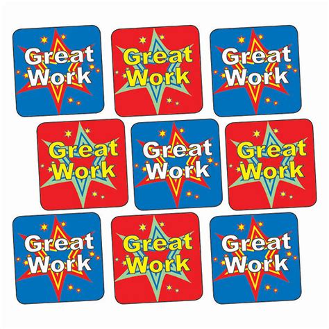 Great Work Stickers 140 Stickers 16mm Rewards