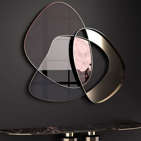 Exclusive Contemporary Italian Abstract Wall Mirror Modern Mirror Design Mirror Design Wall