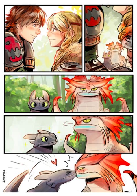 Hiccup X Astrid Dragon Kiss How Train Your Dragon How To Train Your