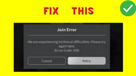 How To Fix We Are Experiencing Technical Difficulties On Roblox Youtube