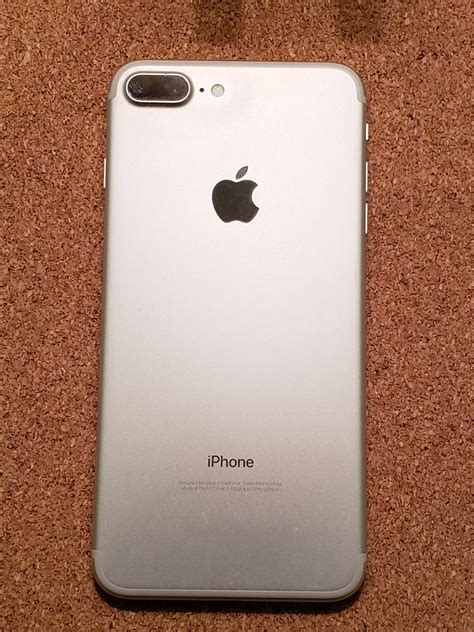 Apple Iphone 7 Plus Atandt A1784 Silver 32 Gb 3 Gb Lrpu32877