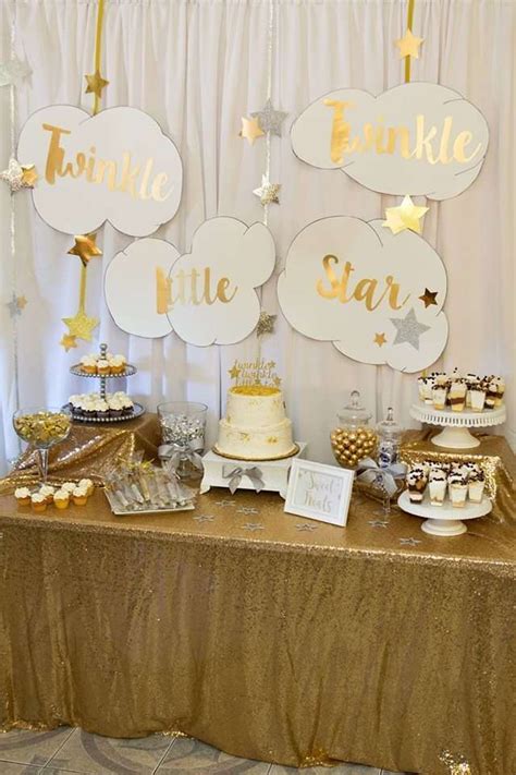 There's something so whimsical about paper fans! Twinkle Little Star Baby Shower Party Ideas
