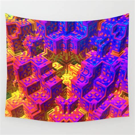 Buy Psychedlic Pstairs Wall Tapestry By Lyle58 Worldwide Shipping