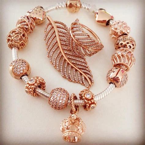 This universal pandora rose gold bracelet goes absolutely great with all of the outfits you can think of. Pandora Rose Silver bracelet and charms | Pandora bracelet ...