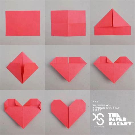 Pin By Abe Design Co On Vday Paper Hearts Origami Paper Folding