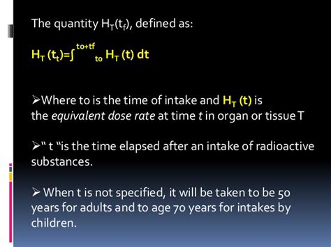 When each of the terms in a physical equation has the same base units, the equation is said to be homogeneous. Basic radiation physics - protection quantities