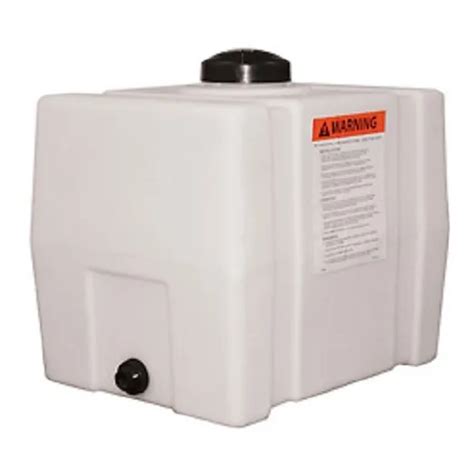 New Romotech 30 Gallon Plastic Storage Tank Square End With Flat