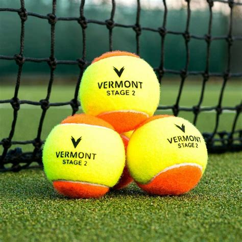 Vermont Mini Orange Tennis Balls Stage 2 Net World Sports