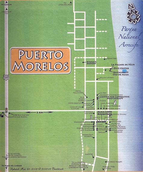 Map Of Puerto Morelos Mexico Tampa Florida Map