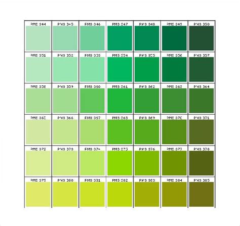 15 Word Pantone Color Chart Templates Free Download Free And Premium