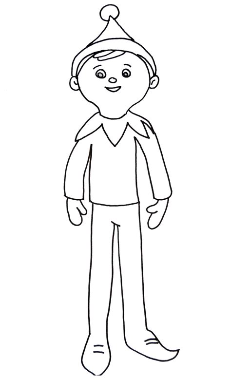Elf On The Shelf Coloring Pages For Your Little Angles Coloring Pages