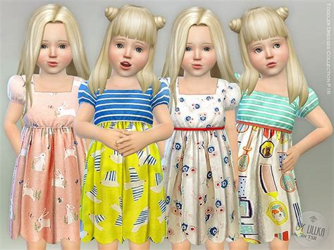Toddler Spring Dresses Collection Found In Tsr Category Sims 4 Toddler
