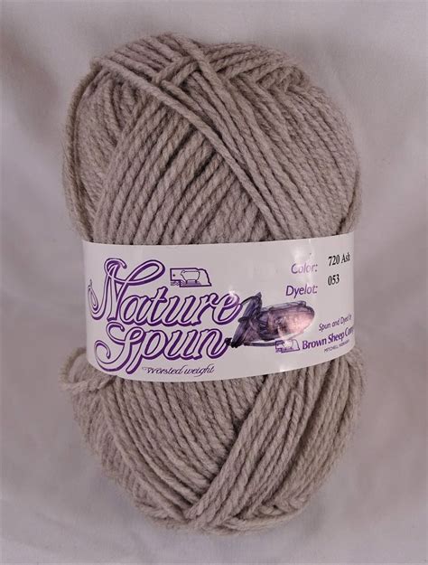 Brown Sheep Company Yarn Nature Spun Worsted Ash Gray Knitting Etsy Yarn Crochet Ts Etsy