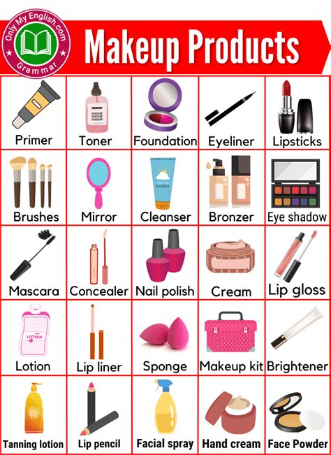 50 Makeup Products Name List Step By Step With Pictures