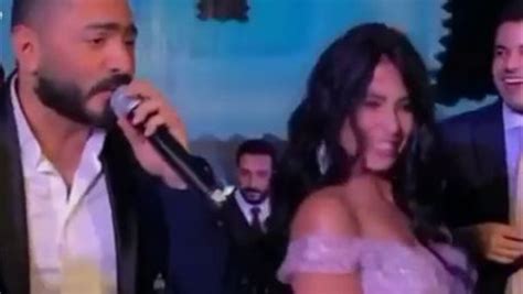في حفل زفاف نهلة مدحت شلبي شاهد روبي في وصلة رقص مع تامر حسني وظهور حسن شاكوش