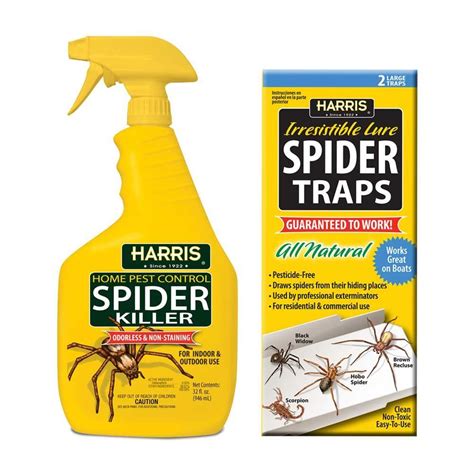 Harris 32 Oz Spider Killer And Spider Traps Value Pack Hsk 24vp The