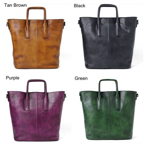 Handmade Full Grain Leather Designer Handbag Women Handbag Tote Bag